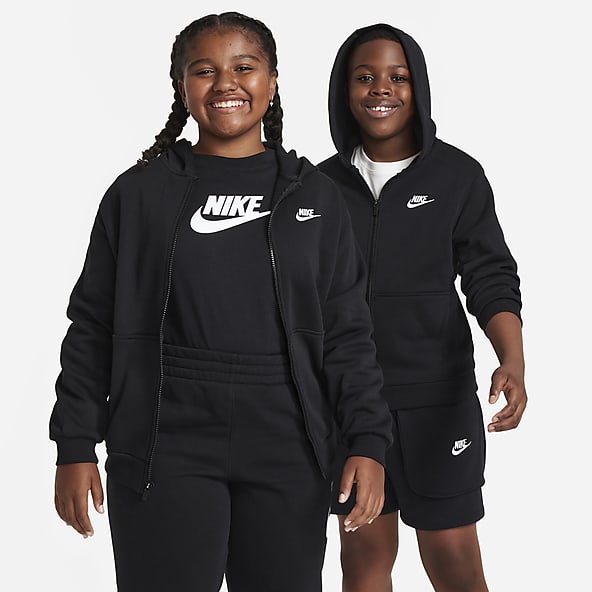 Girls Black Hoodies Pullovers. Nike